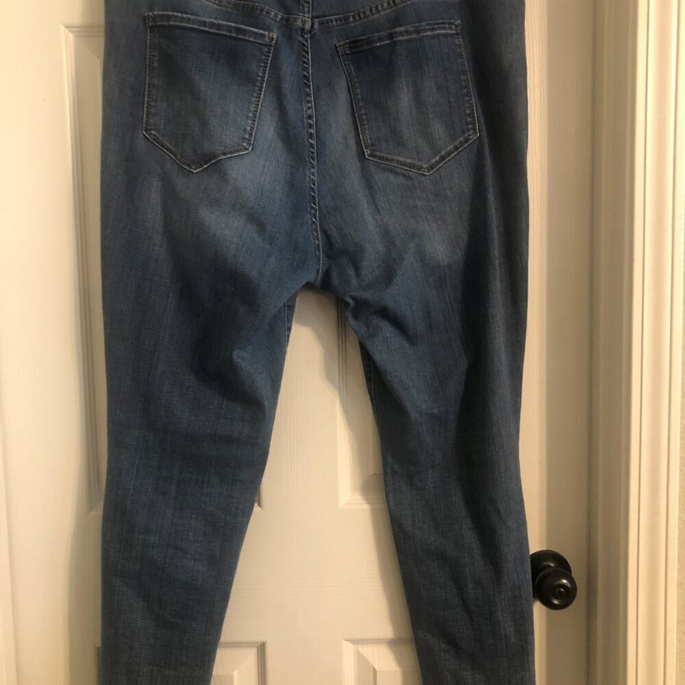 Code‎ Bleu denim high rise skinny jeans 28 in inseam size 18W - Picture 6 of 6